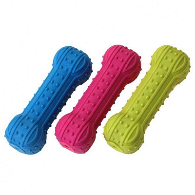 Іграшка для собак Lilli Pet Кістка рел'єфна з шипами колір в асортименті 12,5 см