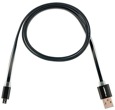 Кабель Logan USB – microUSB 1 м чорний (EL117-010BK)