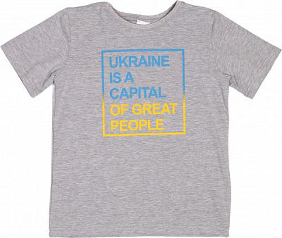 Футболка для мальчиков Luna Kids хлопок р.164 серый меланж 