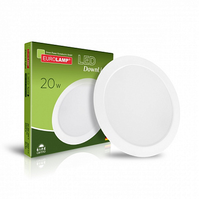 Светильник светодиодный Eurolamp Downlight 20 Вт белый LED-DLR-20/4(new) 