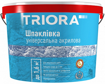 Шпаклівка Triora універсальна акрилова 16 кг