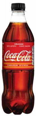 Безалкогольний напій Coca-Cola ZERO Orange 0,5 л (5449000021724)