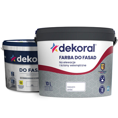 Фарба акрилова Dekoral Do fasad мат білий 5л