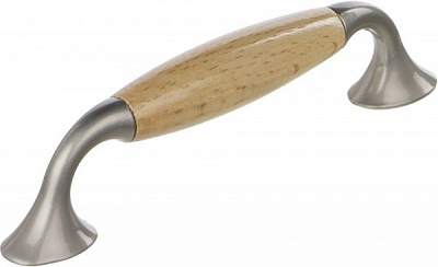 Меблева ручка бук 96 мм бук Larvij L1.1031.096.03