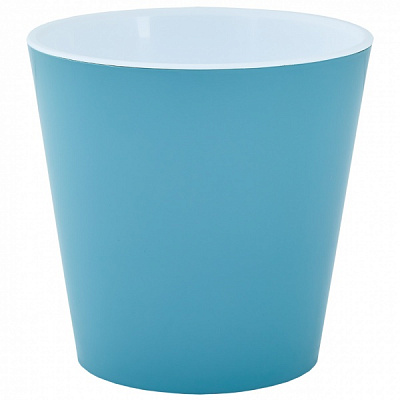 Горщик Алеана Деко зі вставкою 16,0х15,5 см круглий 1,8 л сизо-блакитний (114039)