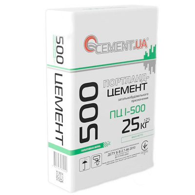 Цемент CEMENT UA ПЦ I-500 25кг, CEM І 52,5 N