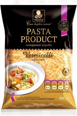 Макарони Терра Вермішель 400 г