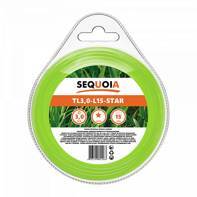 Волосінь для мотокоси SEQUOIA TL3.0-L15-Star