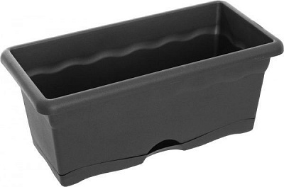 Ящик балконный Plastiken Терра антрацит 7550 прямоугольный 8л антрацит 