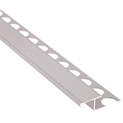 Порожек алюминиевый анодированный лестничный Braz Line 39x2700 мм серебро