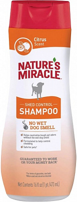 Шампунь 8in1 для собак Nature`s Miracle проти линьки з цитрусом 473 мл арт. 680430/ 982933 для собак