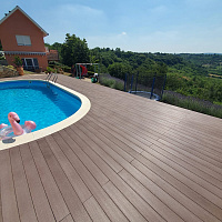 Терасна дошка ARLINE Decking 24140 140х24х3000 мм темно-коричневий