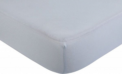 Простирадло на резинці трикотажне 100x200 см блакитний Durutex