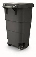 Бак для мусора с крышкой WHEELER 110 л серый NBWB110