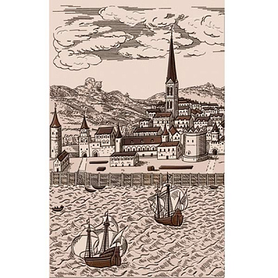 Декор Golden Tile Дамаско бежевий 250x400 мм