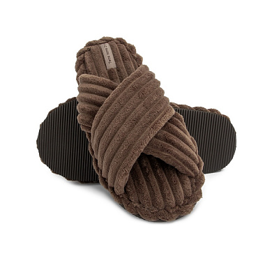 Тапки домашние Twins HS-Puffy р.40 коричневый