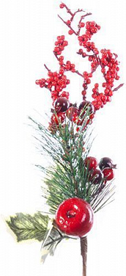 Веточка декоративная Ягодки 35 см 801-297 Lefard