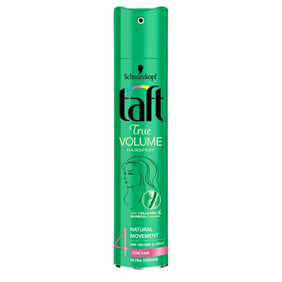 Лак для волос TAFT Объем для укладки тонких волос сверхсильная фиксация 4 Объем 250 мл