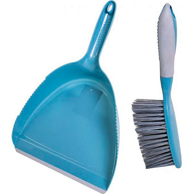Совок + щітка Преміум синій із сірим Тарлев