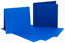 Набор 5 шт. заготовок для открыток №4, темно-синий, 16,8х12 220 г/м2 