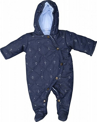 Комбинезон для мальчиков Danaya синий с голубым р.68 B19-002 