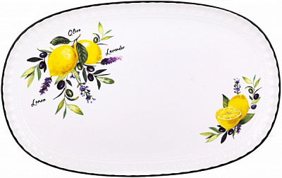 Блюдо овальне Lemons 36 см Fiora