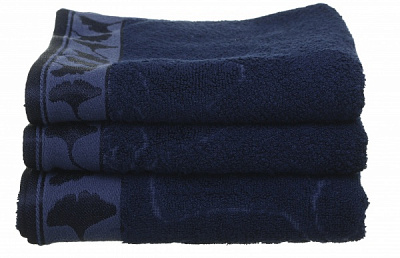 Полотенце махровое Ginko 70x140 см синий Texpol 