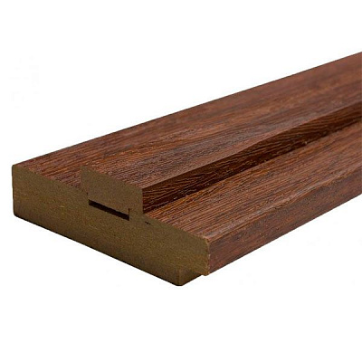 Дверная коробка ОМіС ПВХ под добор ПВХ 100x33 мм орех