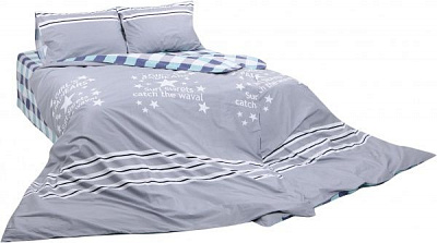 Комплект постільної білизни Rialto сімейний сірий La Nuit