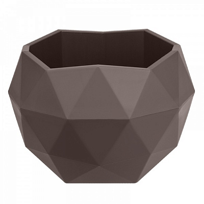 Кашпо Топаз фігурний 0,45 л мокко (КШ-9111)
