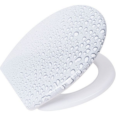 Сиденье для унитаза с крышкой Сиданіт Художественное (капелька) 020