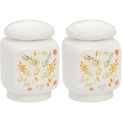 Набор баночек Flowers 2 шт
