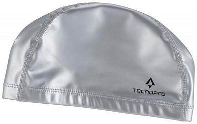 Шапочка для плавания TECNOPRO Cap PU Flex 275966-869 one size серебристый