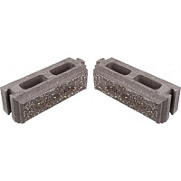 Елемент підмурівки Кая 80x240x75 мм коричнево-білий Моноліт-Брук 