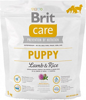 Корм Brit Care Puppy All Breed для цуценят та молодих собак з ягнятиною та рисом, 1кг, 132702