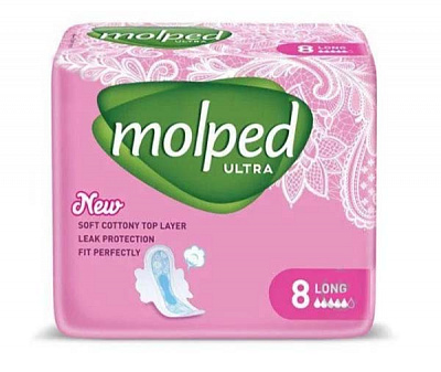 Прокладки гігієнічні Molped Ultra Long super 8 шт.