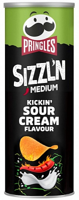 Чипси рисові Pringles SIZZL’N зі смаком сметани 160 г