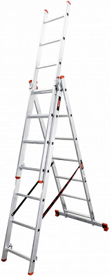Лестница 3-секционная универсальная BauGut Meister 3T 3х7 