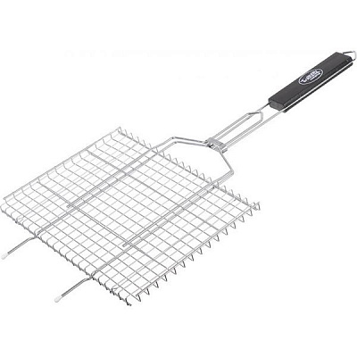 Решетка-гриль Grilland для стейков / овощей хромированная 71х35х25 см BQ2101