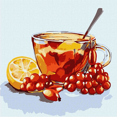 Картина по номерам Осеннее настроение 25х25 см Идейка 