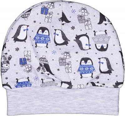 Шапочка Baby Veres Penguins р.38 блакитний