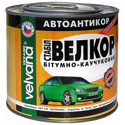 Мастика антикорозійна бітумно-каучукова VELVANA Велкор-Стабіл 1,8 кг