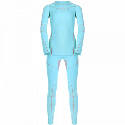 Комплект термобелья Viking UNDERWEAR FLIPER KIDS SET 500/25/7412/7046 р.140 бирюзовый