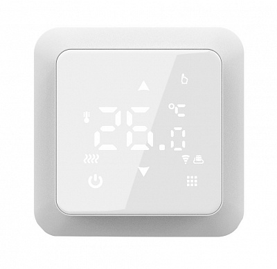 Терморегулятор для теплого пола In-Therm WI-FI PWT 517 СЕНСОРНЫЙ ПРОГРАММИРУЕМЫЙ БЕЛОГО ЦВЕТА