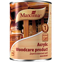 Декоративное и защитное средство для древесины Maxima акриловое ореховое дерево глянец 0,75 л