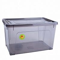 Ящик для хранения Алеана 123081 Smart Box 3,5л коричневый прозрачный 140x245x160 мм
