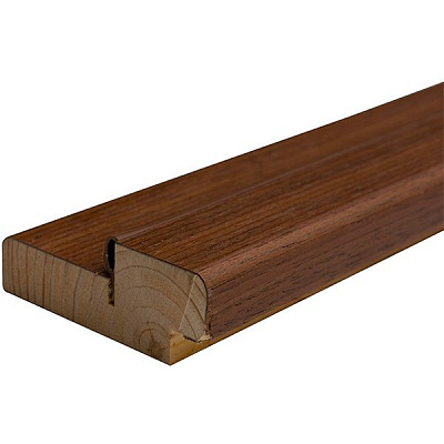 Дверная коробка ОМиС шпонированная с уплотнителем 75x30x2050 мм орех