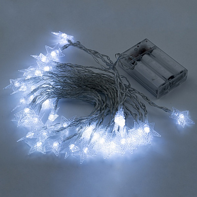 Декоративная гирлянда Altalusse (INL-2706B-40 Cold) встроенный светодиод (LED) 40 ламп 6 м 