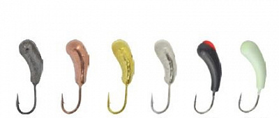 Мормышка Fishing ROI вольфрамовая Уралка с отверстием, 4MM 1,84GR DBK4