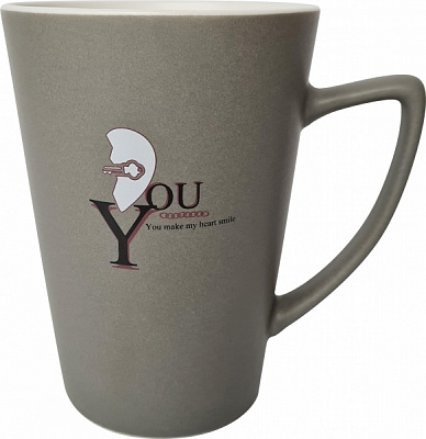 Чашка Heart Key Grey 300 мл М0520-GR17 Milika